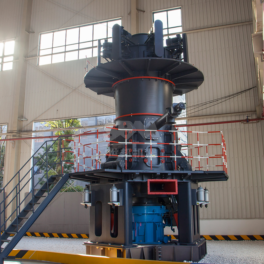 Diagram illustrating the internal structure and material flow of a Vertical Roller Mill