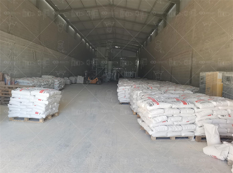 Fully installed grinding mill in production operation