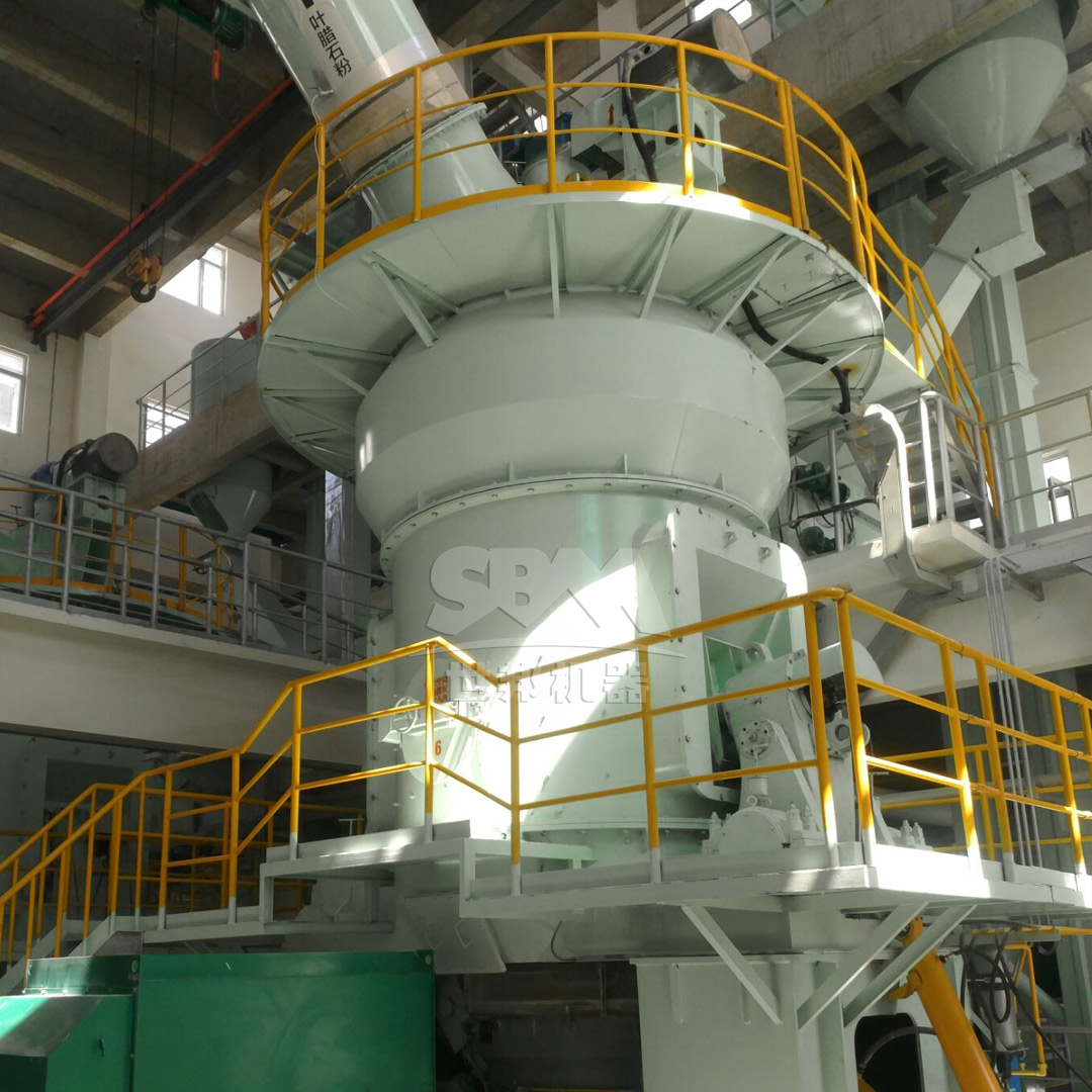 Large LM series vertical roller mill installation in an industrial plant