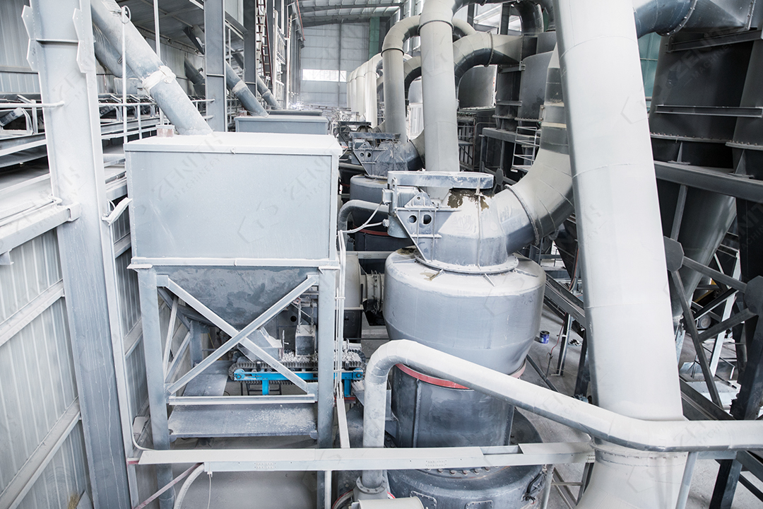 Schematic of modern grinding mill energy flow