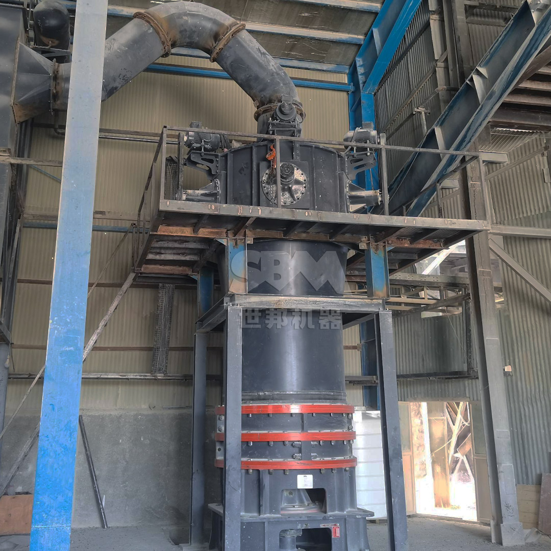 SCM Ultrafine Mill in operation grinding talc
