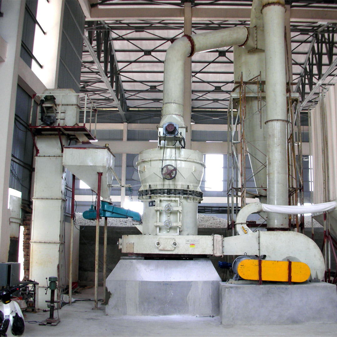 Complete calcite powder production line layout diagram